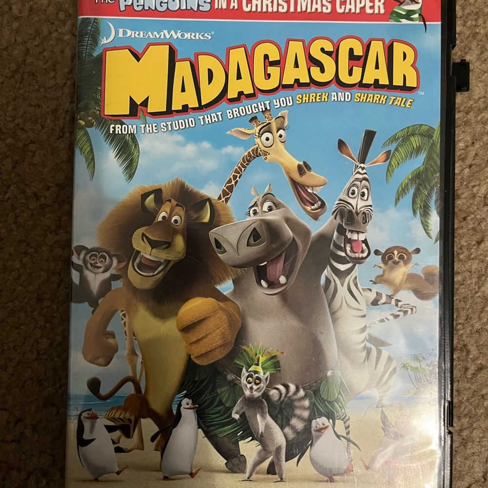 Dreamworks Madagascar DVD with Colorful Characters